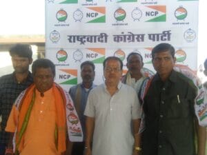 छत्तीसगढ़ में एनसीपी में शामिल होते नेता