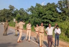 एनएच-30 पर एसपी किरण चव्हाण का सड़क सुरक्षा निरीक्षण