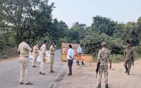 एनएच-30 पर एसपी किरण चव्हाण का सड़क सुरक्षा निरीक्षण