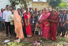 बगदई में बालिका शौचालय निर्माण भूमिपूजन कार्यक्रम